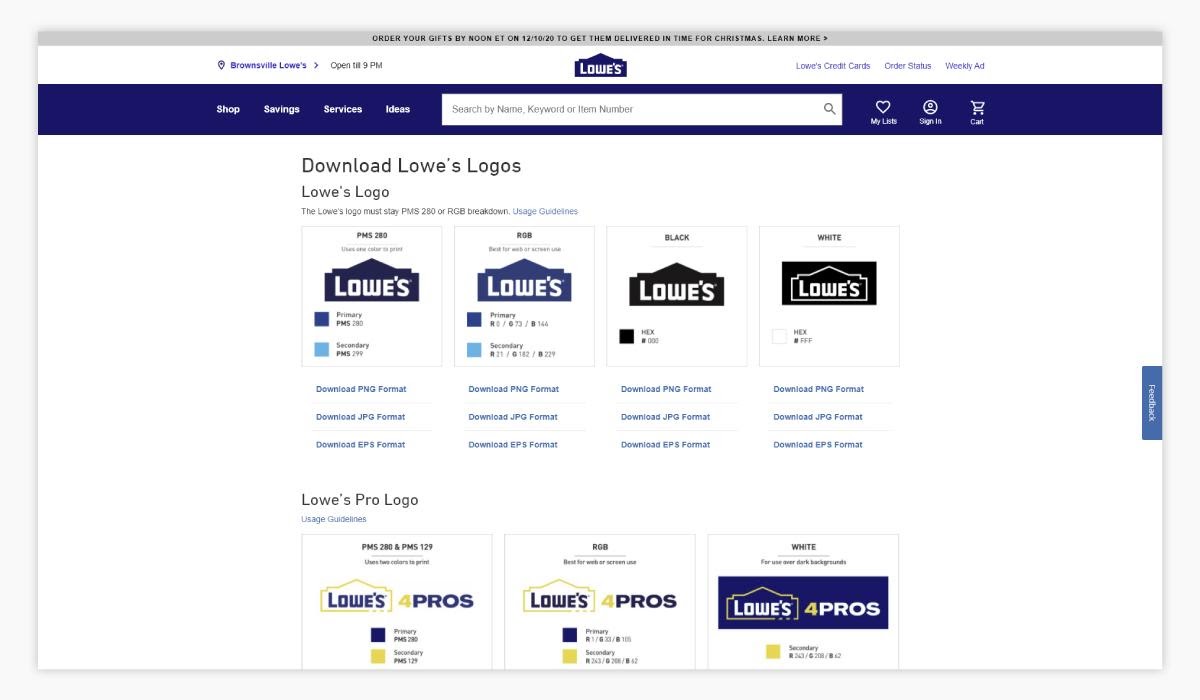 [Saokim.com.vn] Mẫu Logo được sử dụng của Lowe's